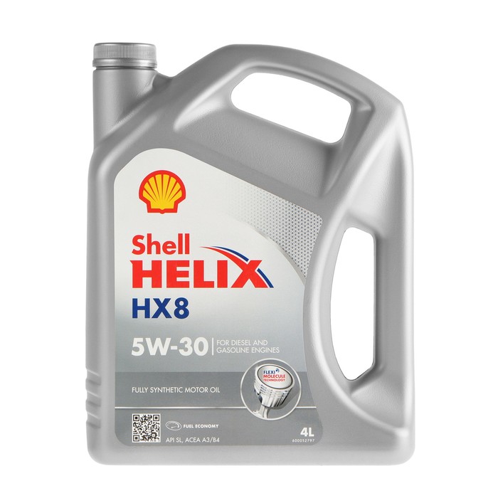 Масло моторное Shell HELIX HX8 5W-30 синтетика серая 4л